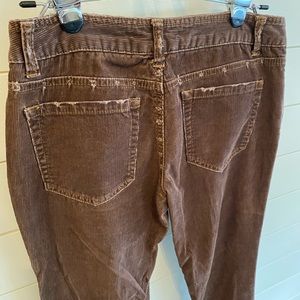 Corduroy TALLS brown flare pants 37" inseam